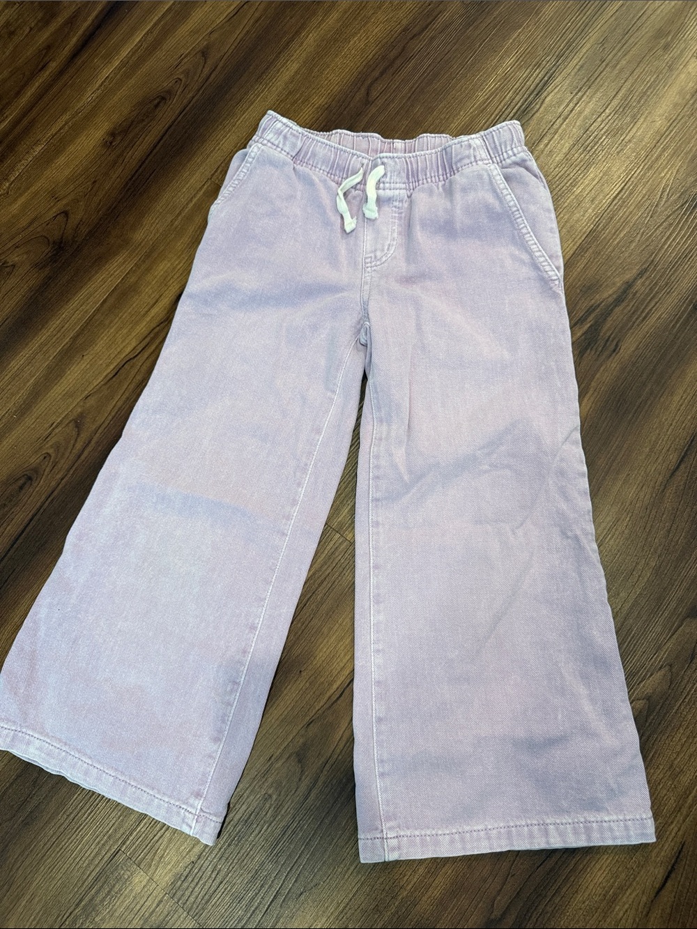 Cat & Jack Lilac Wide-Leg Pull-on pants - GIRLS Small 6/7